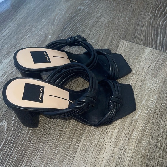 Dolce Vita Double Knot Strappy Block Heels Size 7 - Picture 3 of 5